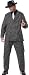 Adult Mens Costume Pinstripe Gangster Outfit Adult Mens Plus (to 52)