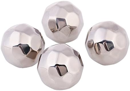 EzDeal Stainless Steel Ice Cubes Set of 4 piece Reusable For Whiskey Stones Wine Wine Beer Drinks