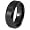 Beveled Edge Black Plated Tungsten Carbide Ring with Brushed Top (8.0mm) - Size 10.5