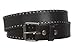 Genuine Vintage Retro Circle Studded Leather Belt - Interchangeable buckle