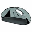 Picnic Time Manta Portable Pop-Up Sun/Wind Shelter, Gray