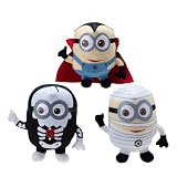 Despicable Me Halloween Minion Plush Set
