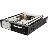 Kingwin Dual Bay 2.5-Inch Internal SATA Tray-Less Hot Swap Rack with Key Lock KF-251-BK