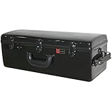 Crossrock CRF1000DTRBK Hardshell Fiberglass Double Trumpet Case, Black