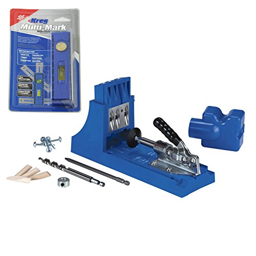 Kreg Jig K4 Pocket Hole Joint Starter Tool Kit with Marking and Measuring Tool