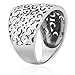 MIMI Sterling Silver Wide Spiral Filigree Ring