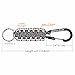 Dimples Excel Survival Paracord Keychains in the Color of Nature with Carabiners (2 Pack)