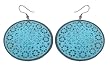 Pela Burnished Enamel Metal Disc Earring