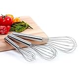 Norpro Stainless Steel Balloon Whisks, Set of 3