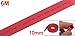 Amico Ratio 2:1 10mm Dia Red Polyolefin Heat Shrinkable Tube Tubing 6 Meters
