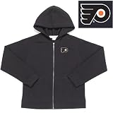 Philadelphia Flyers NHL Girls Lucky Full Zip Hooded Jacket (Black)
