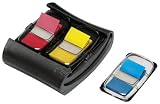 Post-it Index Flags Dispensers with Free Desktop Weighted Dispenser - 4 Packs of 25 mm Index Flags