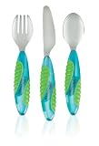 Munchkin Mighty Grip Utensil Set, Colors May Vary