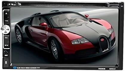 Efitty 7" 2 Din In Dash Car Stereo Head Unit DVD/CD/MP4,USB/SD,AM/FM,Bluetooth Touchscreen Player with Radio Tuner AUX-In Remote control