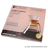 Chemex 100 Unfolded 13 Half Moon Circle Filters (3 Cup Maker)