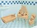 Bathroom Dollhouse Furniture Set 3D Wood Construction Kit, 1/4 Scale