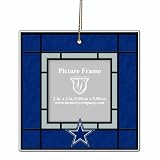NFL Dallas Cowboys Art Glass Picture Frame Ornament