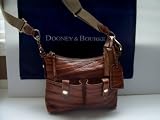 Dooney & Bourke Multi Color Leather Letter Carrier ~ Cognac