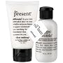 philosophy - the oil man - 2 piece clear makeup set.