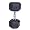Cap Barbell Rubber Coated Hex Dumbbell with Contoured Chrome Handle (45-Pound)