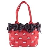 Collegiate 4130S-027 Small Bow Bucket Purse - University of Illinois