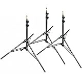 Manfrotto 306BSET 8-Feet Stacker Stands with 015 Top - Pack of 3 (Black)