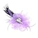 Navifoce Elegant Womens Girl Seersucker Peacock Frangipani Plumeria Fascinators Cocktail Feather Headwear Hair Clip