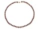 Cultured Chocolate Pearl Necklace 8mm with 14K Gold Accent