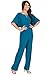 KOH KOH Womens Short Sleeve Wide Leg Long Pant Suit Jumpsuit One Piece Romper