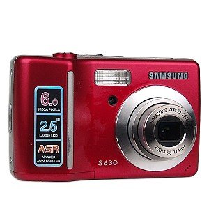 Samsung S630 6MP 3x Optical/5x Digital Zoom Camera (Red)