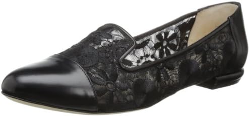 Marvin K Women's Bebe Flat,Black Macrame,7.5 M US
