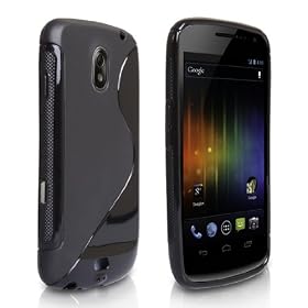 Yousave Accessories TM Black S Line Silicone Gel Case Cover For The Samsung Galaxy Nexus Prime Ice Cream Sandwich