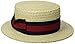 Scala Men's Laichow Braid Boater Hat,Bleach,X-Large