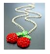 Cherry Necklace Pinup Girl Cherry Love Necklace