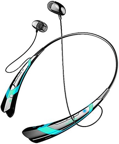 Wireless Bluetooth Stereo Headphone Headset Handsfree Neckband Sports Earphone Earbuds For LG Mobile Phone MP3 Universal (Blue)