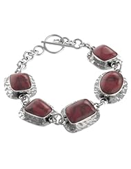 Hammered Sterling Silver Bracelet, 7.5"