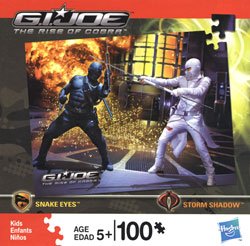 Gi Joe 100 Piece Puzzle- Snake Eyes & Storm Shadown