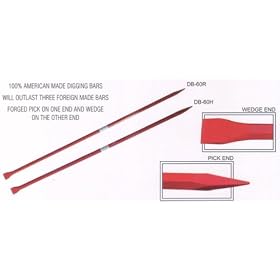 Pipeline Products DB-60H 6' x 1-1 4 Hex Digging Bar, Red by Pipeline Products
