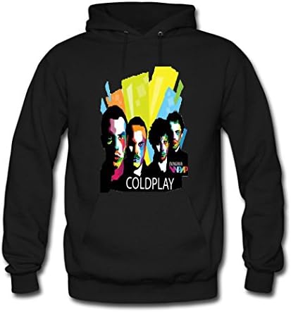 Men's Coldplay Band Printed Cotton Hooded Sweatshirt