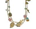 Disney Couture Kidada Tinkerbell Believe Multi Charm Necklace