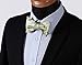 SetSense Men's Paisley Jacquard Woven Self Bow Tie Set