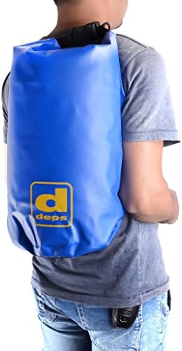 UBOYS LIVING 20-Liter Waterproof PVC Floating Dry Sack with Shoulder Strap for Outdoor Activities &amp; Adventures, Blue
