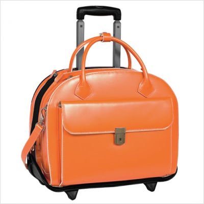MCKLEIN GLEN ELLYN 94360 Orange Leather Detachable-Wheeled 
