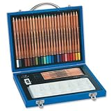 Start Box of Fine Art Pencils 24 Watercolour 6 Sketching with Eraser and Sharpener Ref 0700471