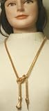 Genuine Gold Plated Long Chain Necklace for Women and Teens