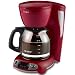 Mr. Coffee TFX26 12-Cup Programmable Coffeemaker, Red