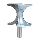 uxcell　木材切削工具　ルータービット　ブルノーズ　ハーフラウンド　超硬　１２．７×５０．８ミリ