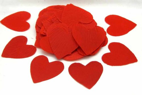 Red Heart Shaped Silk Petals Picture
