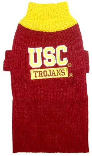 USC Trojans Cardinal Pet Sweater (Large)