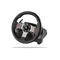 Logitech 941-000046 G27 Racing Wheel Volant pour jeux video Retour de force � deux moteurs Levier six vitesses Cuir cousu main P�dales d'acc�l�rateur, de frein et d'embrayage 16 boutons programmables et une manette directionnelle T�moins de changement de vitesse Compatible PC/PS2/PS3